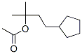 Cyclopentanepropanol ,-alpha-,-alpha--dimethyl-,acetate (9ci) Structure,505077-39-4Structure