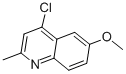 4-Chloro-6-methoxy-2-methylquinoline Structure,50593-73-2Structure