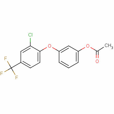 3-[2-Chloro-4-(trifluoromethyl)phenoxy]phenyl acetate Structure,50594-77-9Structure