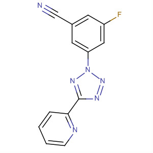 3-Fluoro-5-[5-(pyridin-2-yl)-2h-tetrazol-2-yl]benzonitrile Structure,507269-27-4Structure