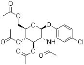 4-Chlorophenyl-2-acetamido-3,4,6-tri-o-acetyl-2-deoxy-β-d-glucopyranoside Structure,50729-97-0Structure