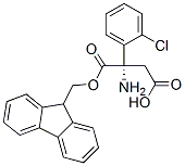 Benzenepropanoic acid, 2-chloro-β-[[(9H-fluoren-9-ylmethoxy)carbonyl]amino]-, (βS)- Structure,507472-15-3Structure