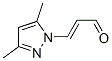 3-(3,5-二甲基-1H-吡唑-1-基)-2-丙烯醛结构式_50771-79-4结构式