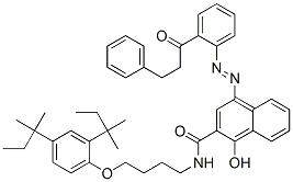 N-[4-(2,4-二叔戊基苯氧基)丁基]-1-羟基-4-[2-(3-苯基丙酰基)苯基氮杂]-2-萘甲酰胺结构式_50886-16-3结构式