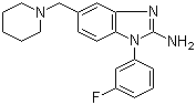 [1-(3-氟苯基)-5-[(哌啶-1-基)甲基]-1H-苯并咪唑-2-基]胺结构式_509093-98-5结构式