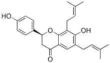 (S)-2,3-二氢-7-羟基-2-(4-羟基苯基)-6,8-双(3-甲基-2-丁烯)-4H-1-苯并吡喃-4-酮结构式_50939-03-2结构式