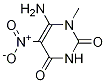 6-氨基-5-(硝基)-1-甲基嘧啶-2,4(1h,3h)-二酮结构式_50996-12-8结构式