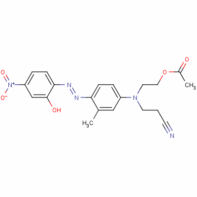 2-[(2-cyanoethyl )[4-[(2-hydroxy-4-nitrophenyl )azo]-m-tolyl ]amino]ethyl acetate Structure,51026-47-2Structure