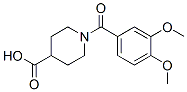 1-(3,4-Dimethoxybenzoyl)piperidine-4-carboxylic acid Structure,510739-78-3Structure