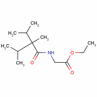 ethyl N-[2,3-dimethyl -2-isopropyl -1-oxobutyl ]glycinate Structure,51115-68-5Structure