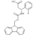 Benzenepropanoic acid, β-[[(9H-fluoren-9-ylmethoxy)carbonyl]amino]-2-fluoro-, (βR)- Structure,511272-50-7Structure