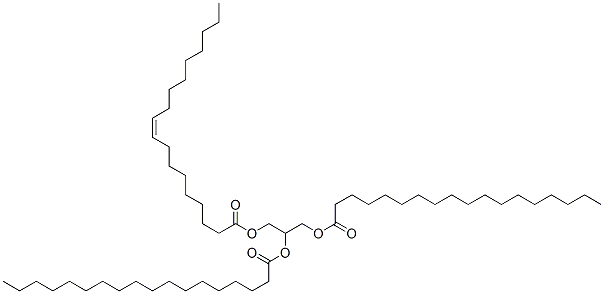 1,2-二十八酰基-3-[顺式-9-十八酰基]-rac-甘油结构式_51195-71-2结构式