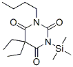 1-Butyl-5,5-diethyl-3-(trimethylsilyl)-2,4,6(1h,3h,5h)-pyrimidinetrione Structure,51209-90-6Structure