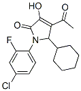 4-乙酰基-1-(4-氯-2-氟苯基)-5-环己基-1,5-二氢-3-羟基-2H-吡咯-2-酮结构式_512177-31-0结构式