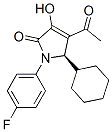 (5R)-4-乙酰基-5-环己基-1-(4-氟苯基)-1,5-二氢-3-羟基-2H-吡咯-2-酮结构式_512177-96-7结构式