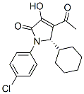 2H-Pyrrol-2-one, 4-acetyl-1-(4-chlorophenyl)-5-cyclohexyl-1,5-dihydro-3-hydroxy-, (5S)- Structure,512178-18-6Structure