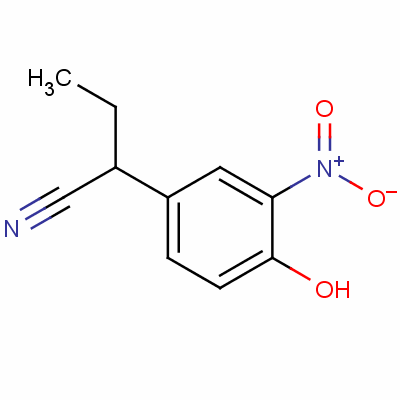 2-(4-Hydroxy-3-nitrophenyl)butyronitrile Structure,51234-22-1Structure