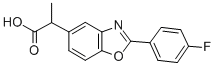 2-(4-Fluorophenyl)-α-methyl-5-benzoxazoleacetic acid Structure,51234-27-6Structure