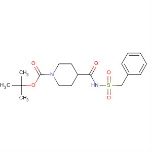 Tert-butyl 4-[(benzylsulfonyl)carbamoyl]piperidine-1-carboxylate Structure,512821-88-4Structure