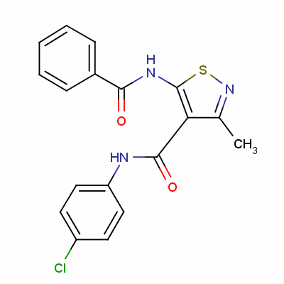 5-(Benzoylamino)-n-(4-chlorophenyl)-3-methyl-4-isothiazolecarboxamide Structure,51287-57-1Structure