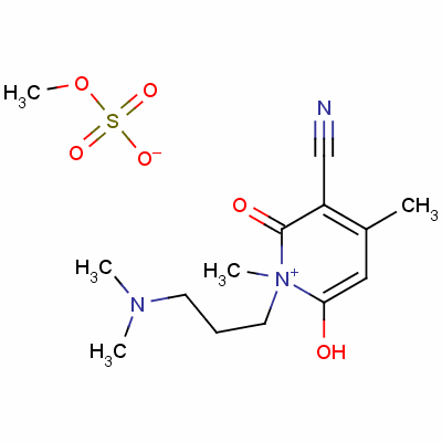 [3-Cyano-6-hydroxy-4-methyl-2-oxo-(2h)-pyridine-1-propyl](trimethyl)ammonium methyl sulphate Structure,51301-35-0Structure