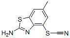 2-氨基-6-甲基-1,3-苯并噻唑-4-基硫氰酸酯结构式_51335-54-7结构式