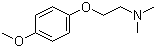 Ethanamine, 2-(4-methoxyphenoxy)-n,n-dimethyl- Structure,51344-12-8Structure