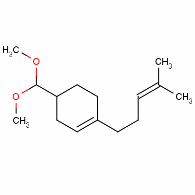 4-(二甲氧基甲基)-1-(4-甲基-3-戊烯基)环己烯结构式_51414-21-2结构式