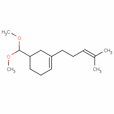 5-(二甲氧基甲基)-1-(4-甲基-3-戊烯基)环己烯结构式_51414-22-3结构式