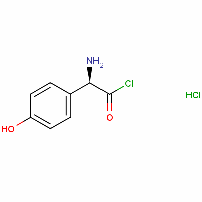 (R)-[2-氯-1-(4-羟基苯基)-2-氧代乙基]氯化铵结构式_51431-08-4结构式