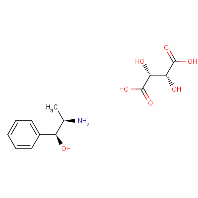 [R-(R*,S*)]-beta-羟基-alpha-甲基苯乙基铵 [R-(R*,R*)]-酒石酸氢盐结构式_51442-15-0结构式