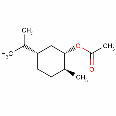 [1S-(1alpha,2beta,5alpha)]-5-(isopropyl)-2-methylcyclohexyl acetate Structure,51446-59-4Structure