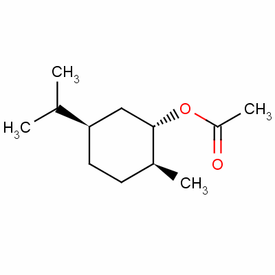 [1S-(1alpha,2beta,5beta)]-5-(isopropyl)-2-methylcyclohexyl acetate Structure,51446-60-7Structure