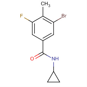 3-Bromo-n-cyclopropyl-5-fluoro-4-methylbenzamide Structure,515131-38-1Structure