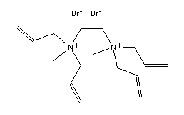 1,2-双(甲基二烯丙基胺)乙烷二溴化物结构式_51523-43-4结构式