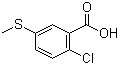 2-氯-5-(甲硫基)苯甲酸结构式_51546-12-4结构式