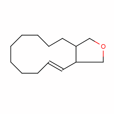 (3aR*,12E,13aR*)-1,3,3a,4,5,6,7,8,9,10,11,13alpha-十二氢环十二烷并[c]呋喃结构式_51547-44-5结构式