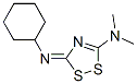 1H-1,2,4-dithiazol-5-amine,3-(cyclohexylimino)-n,n-dimethyl- Structure,51568-06-0Structure