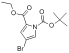 4-Bromo-pyrrole-1,2-dicarboxylic acid 1-tert-butyl ester 2-ethyl ester Structure,516465-80-8Structure