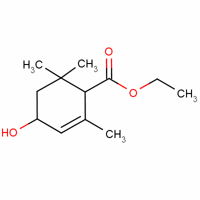 Ethyl 4-hydroxy-2,6,6-trimethylcyclohex-2-ene-1-carboxylate Structure,51769-11-0Structure