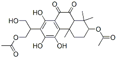 2-(Acetyloxy)-7-[2-(acetyloxy)-1-(hydroxymethyl)ethyl ]-1,2,3,4,4a,10a-hexahydro-5,6,8-trihydroxy-1,1,4a-trimethylphenanthrene-9,10-dione Structure,51787-38-3Structure