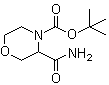 Tert-butyl 3-(aminocarbonyl)morpholine 4-carboxylate Structure,518047-39-7Structure