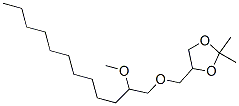 4-[[[2-(Methoxy)dodecyl ]oxy]methyl ]-2,2-dimethyl-1,3-dioxolane Structure,51883-49-9Structure