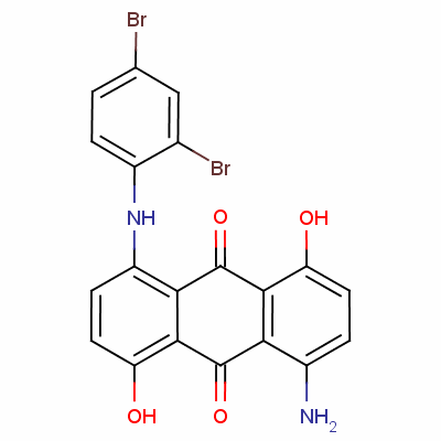 1-Amino-5-[(2,4-dibromophenyl)amino]-4,8-dihydroxyanthraquinone Structure,51889-17-9Structure