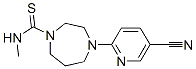 4-(5-氰基-2-吡啶)-N-甲基-1,4-二氮杂烷-1-硫代羧胺结构式_519056-55-4结构式