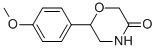 6-(4-Methoxy-phenyl)-morpholin-3-one Structure,5196-94-1Structure