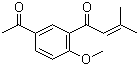 1-(5-乙酰基-2-甲氧基苯基)-3-甲基丁-2-烯-1-酮结构式_51995-99-4结构式