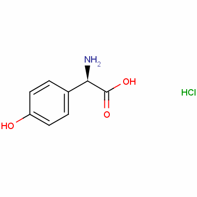 (R)-4-羟基苯基甘氨酸盐酸盐结构式_52067-90-0结构式