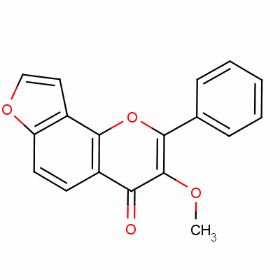 水黄皮素结构式_521-88-0结构式