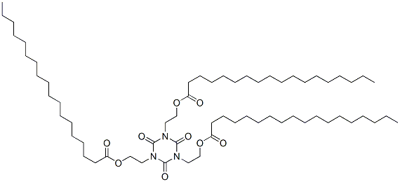 Octadecanoic acid, (2,4,6-trioxo-1,3,5-triazzine-1,3,5-(2h,4h,6h)-triyl)tri-2,1-ethanediyl ester Structure,52107-38-7Structure